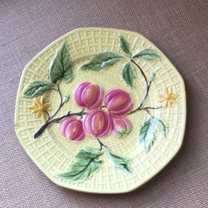 Antique German majolica plate